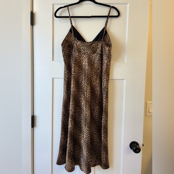 VINTAGE SATIN & VELVET GILLIGAN  & O MALLEY SLIP DRESS NIGHTGOWN LINGERIE sz L - Picture 5 of 7